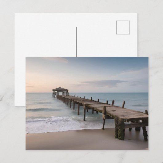 Carte Postale Bateau abandonné en mer (Devant / Derrière)