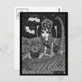 Carte postale Bateau Automne (Devant / Derrière)