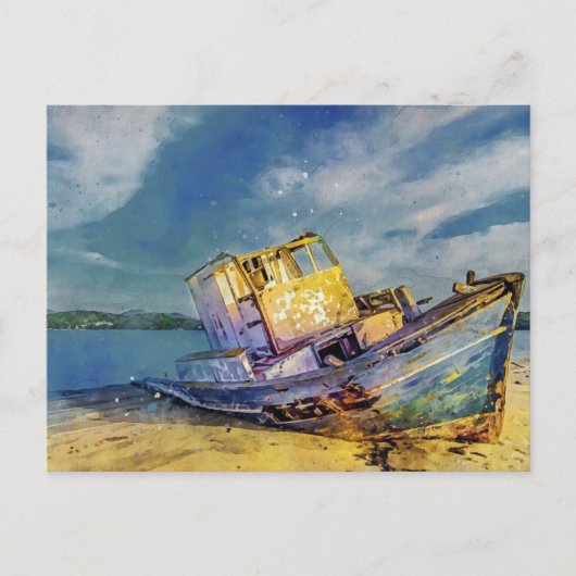Carte postale Bateau Beauté (Devant)