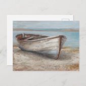 Carte Postale Bateau blanchi à la chaux sur la rive (Devant / Derrière)