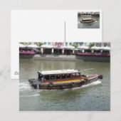 Carte Postale Bateau chinois (Devant / Derrière)