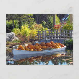 Carte postale bateau citrouille