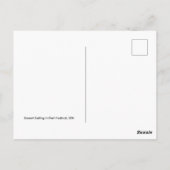 Carte Postale Bateau classique au coucher du soleil à Port Hadlo (Dos)