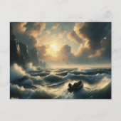 Carte Postale Bateau dans les eaux froides, (Devant)