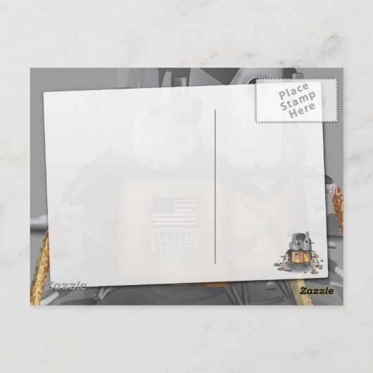 Carte Postale Bateau d'atterrissage (Dos)