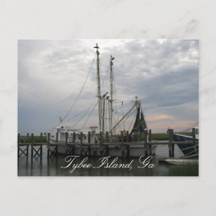 Carte Postale Bateau de crevette