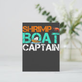 Carte Postale Bateau de crevettes Capitaine Funny Bateau de mer  (Debout devant)