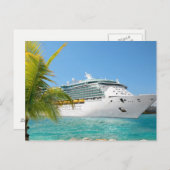 Carte postale bateau de croisière (Devant / Derrière)