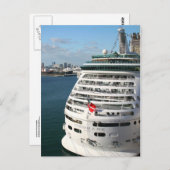 Carte Postale Bateau de croisière (Devant / Derrière)