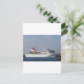 Carte Postale Bateau de croisière Braemar. (Debout devant)