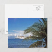 Carte Postale Bateau de croisière carnavalesque amarré à Grand C (Devant / Derrière)