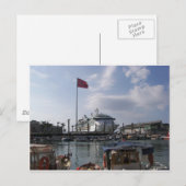 Carte Postale Bateau De Croisière Dans Le Port (Devant / Derrière)