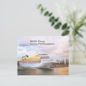 Carte Postale Bateau de croisière dans le port (Debout devant)