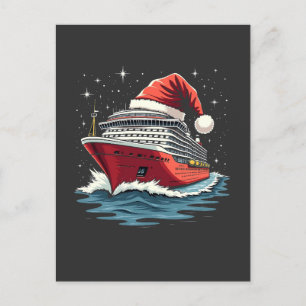 Carte Postale Bateau de croisière en famille Correspondant Noël
