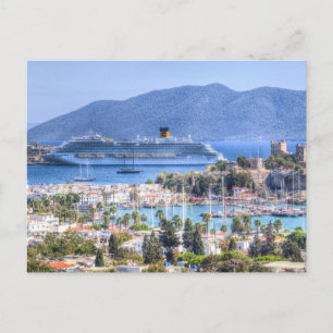 Carte Postale Bateau De Croisière Et Château De Bodrum