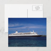 Carte Postale Bateau de croisière, Nassau, Bahamas (Devant / Derrière)