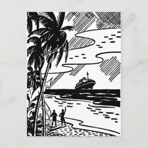 Carte Postale Bateau de croisière rétro