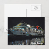 Carte Postale Bateau De Croisières À Nassau, Bahamas (Devant / Derrière)