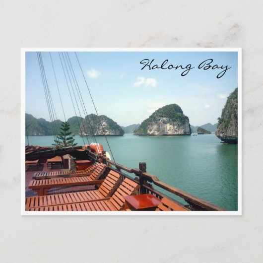 Carte Postale bateau de la baie de halong (Devant)