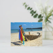 Carte Postale Bateau de Longtail en Thaïlande (Debout devant)