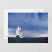 Carte Postale Bateau de navigation sur la mer baltique (Devant / Derrière)