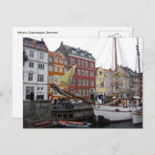 Carte Postale bateau de nyhavn (Devant / Derrière)
