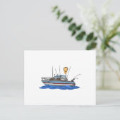Carte Postale Bateau de pêche (Debout devant)