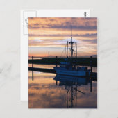 Carte Postale Bateau de pêche (Devant / Derrière)