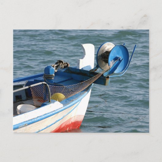 Carte Postale Bateau de pêche à Katakolon en Grèce (Devant)