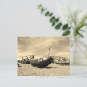 Carte Postale Bateau de pêche classique (Debout devant)