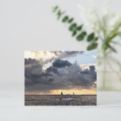 Carte Postale Bateau de pêche de Key West au coucher du soleil (Debout devant)