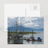 Carte Postale Bateau de pêche de l'Alaska (Devant / Derrière)