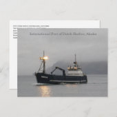 Carte Postale Bateau de pêche du crabe de Kodiak (Devant / Derrière)