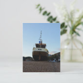 Carte Postale Bateau de pêche en bois (Debout devant)