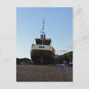 Carte Postale Bateau de pêche en bois