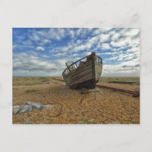 Carte Postale Bateau de pêche en bois abandonné   Dungeness