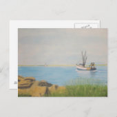 Carte Postale Bateau de pêche - Galilee RI (Devant / Derrière)