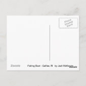 Carte Postale Bateau de pêche - Galilee RI (Dos)