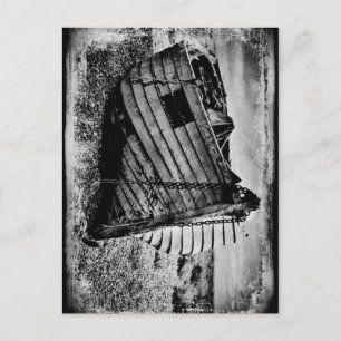 Carte Postale Bateau de pêche vintage.