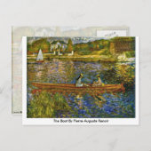 Carte Postale Bateau De Pierre-Auguste Renoir (Devant / Derrière)