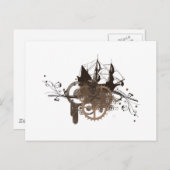 Carte Postale Bateau de pirates à vapeur (Devant / Derrière)