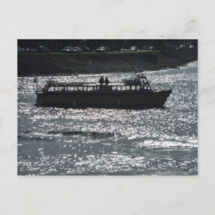 Carte Postale Bateau de plaisance, port de Cardiff Bay