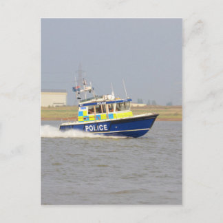 Carte Postale Bateau de police à grande vitesse