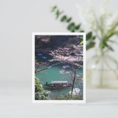Carte Postale Bateau de printemps en Arashiyama (Debout devant)