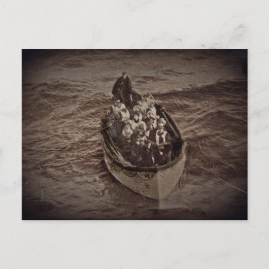 Carte Postale Bateau de sauvetage du Titanic RMS (Devant)