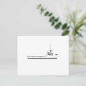 Carte Postale Bateau Deadrise de la baie de Chesapeake (Debout devant)