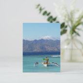 Carte postale bateau des îles Gilli (Debout devant)