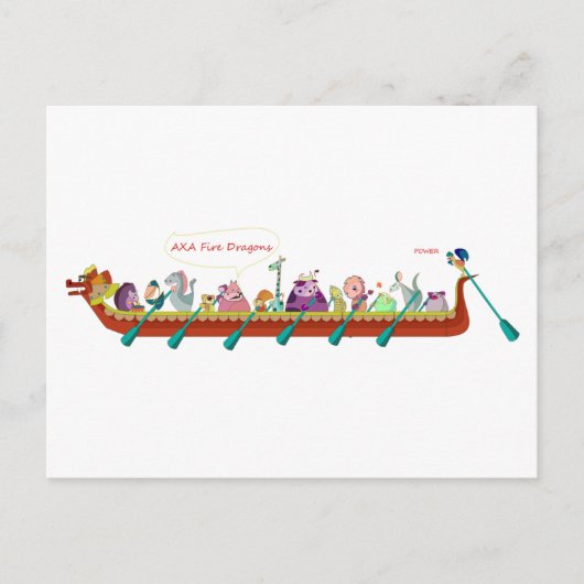 Carte Postale Bateau Dragon - Dragons Fire (Devant)