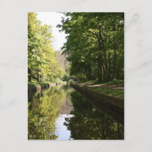 Carte Postale Bateau du canal de Llangollen à travers le pont Ca