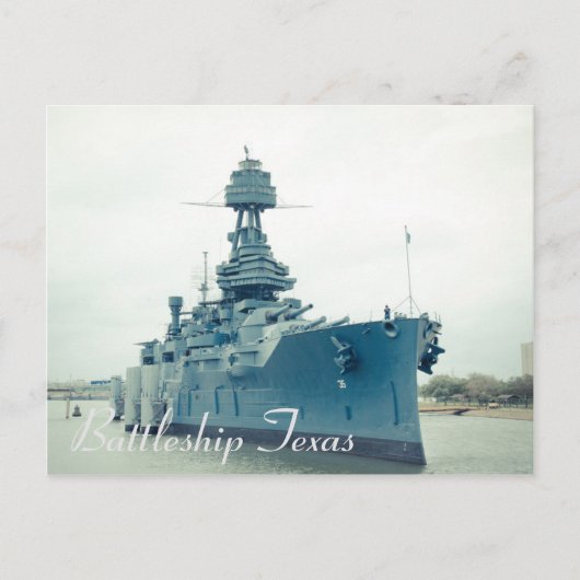 Carte Postale Bateau du musée Texas Battleship à San Jacinto Sta (Devant)